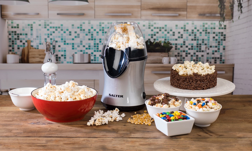 Image 1: Salter Fat-Free Electric Hot Air Popcorn Maker