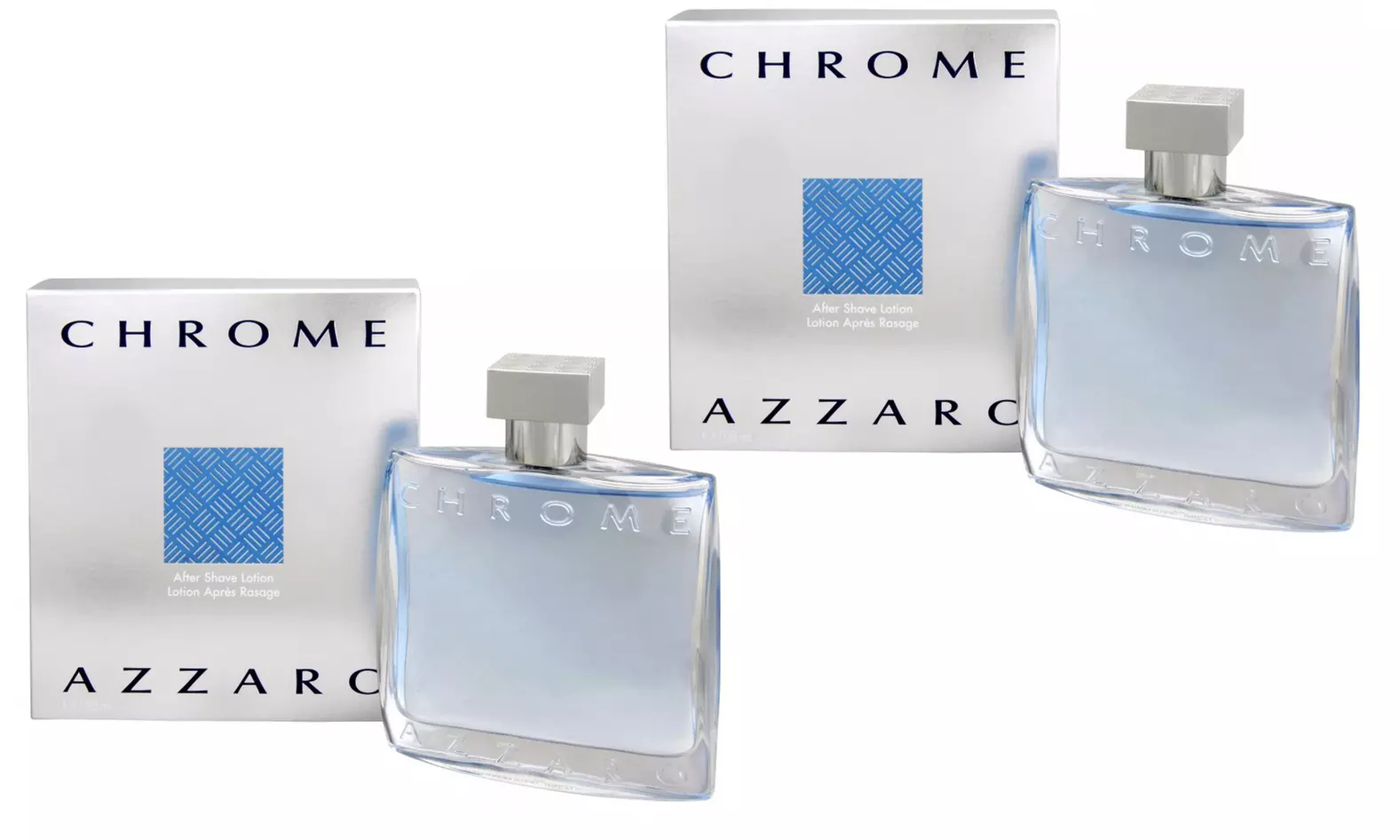 1 ou 2 après-rasage Azzaro Chrome 100 ml pour homme - Image 2