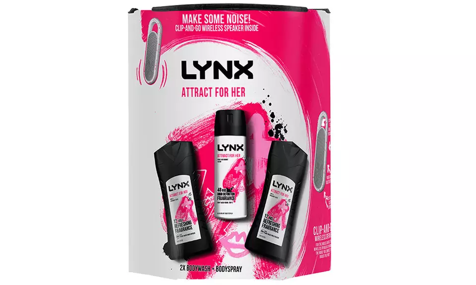Coffret cadeau Lynx avec un spray pour le corps, deux gels douche et un haut-parleur - Image 4
