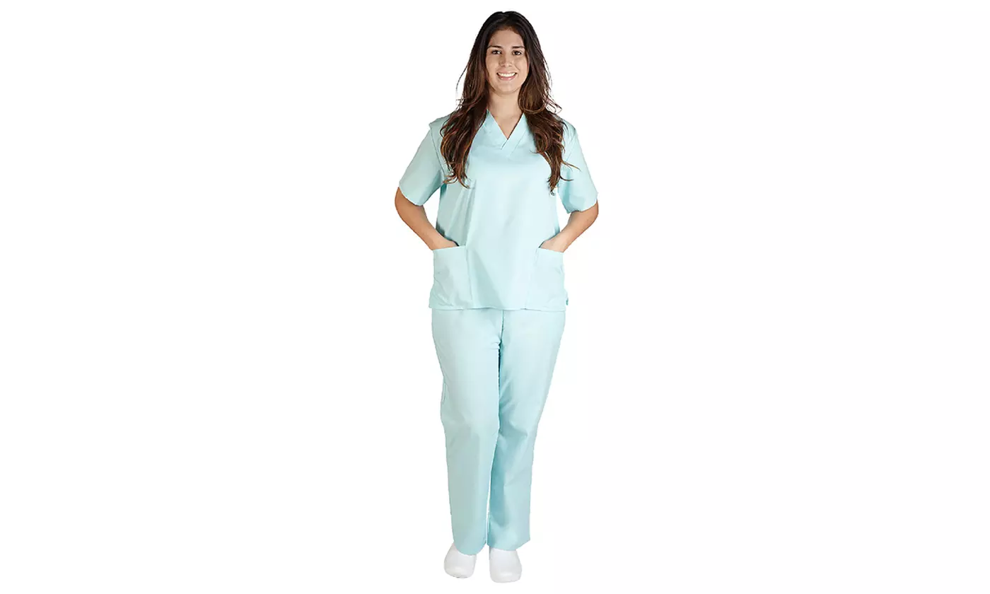 Natural Uniforms Scrub Set (2-Piece Set) (Sizes S & M) - Second Medium