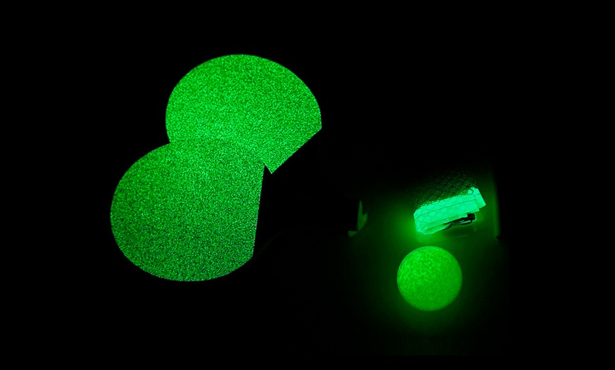 Image 2: 1 of 2 glow in the dark ping pong sets