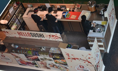 Plateau de 24, 41 ou 63 pièces de sushis à emporter au restaurant Hello Sushi au cœur de Courtrai