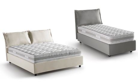 Letto Anastasia con contenitore disponibile in 4 misure, 5 colori con o senza materasso