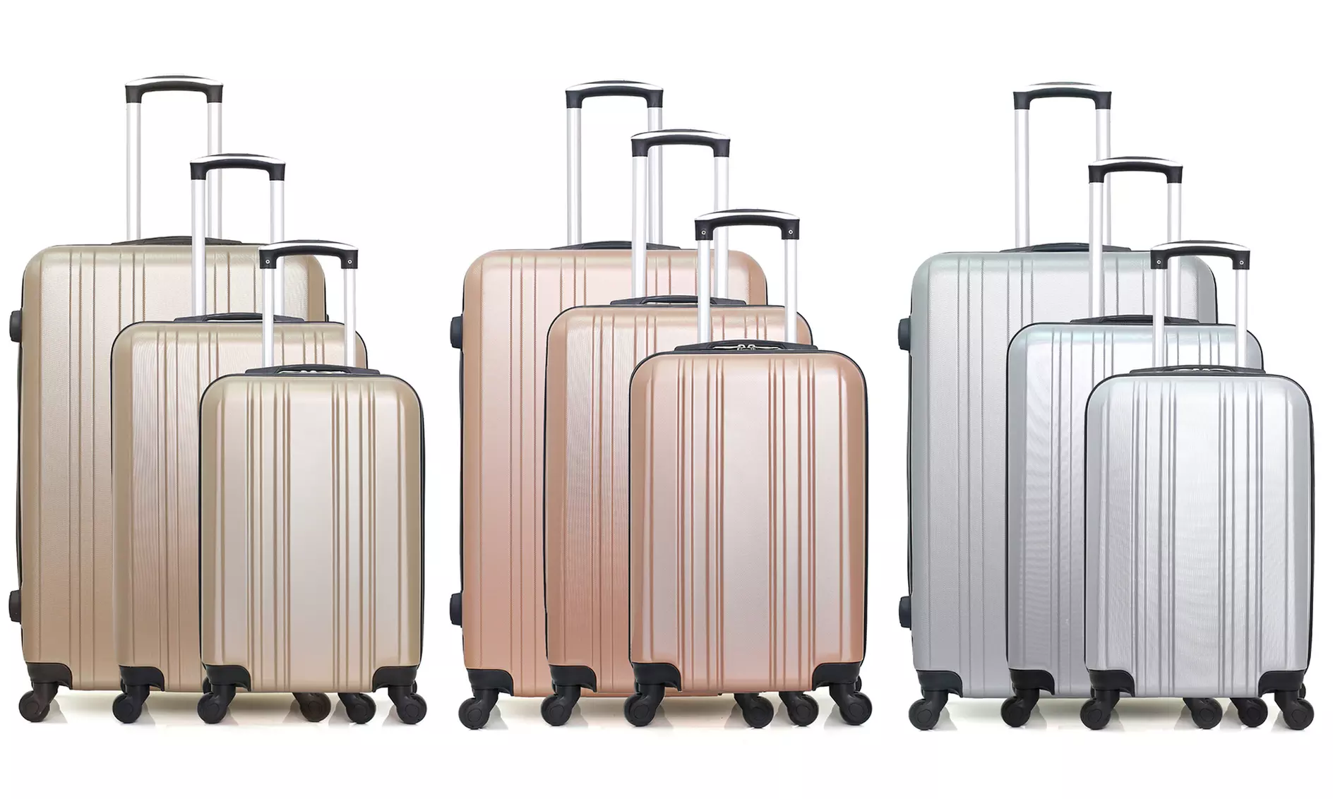 Set de 3 valises Hero, modèle Stromboli : cabine, week-end et grand format - Primary Image