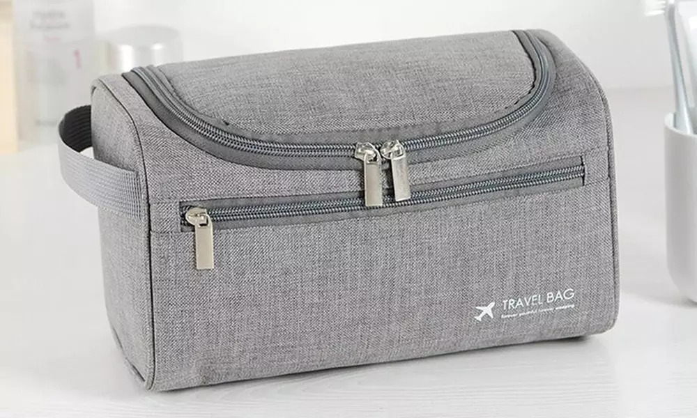 1, 2 ou 4 trousse de toilette unisexe dotée d'un crochet - Second Medium