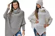 1x oder 2x Damen-Poncho in der Farbe nach Wahl - Second Medium