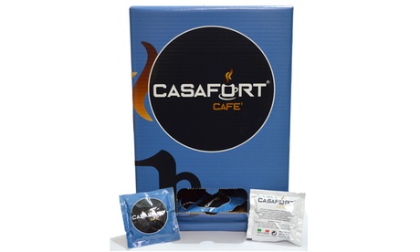 50 o 150 cialde di espresso Casafort o decaffeinato miscela Oro con kit accessori opzionale