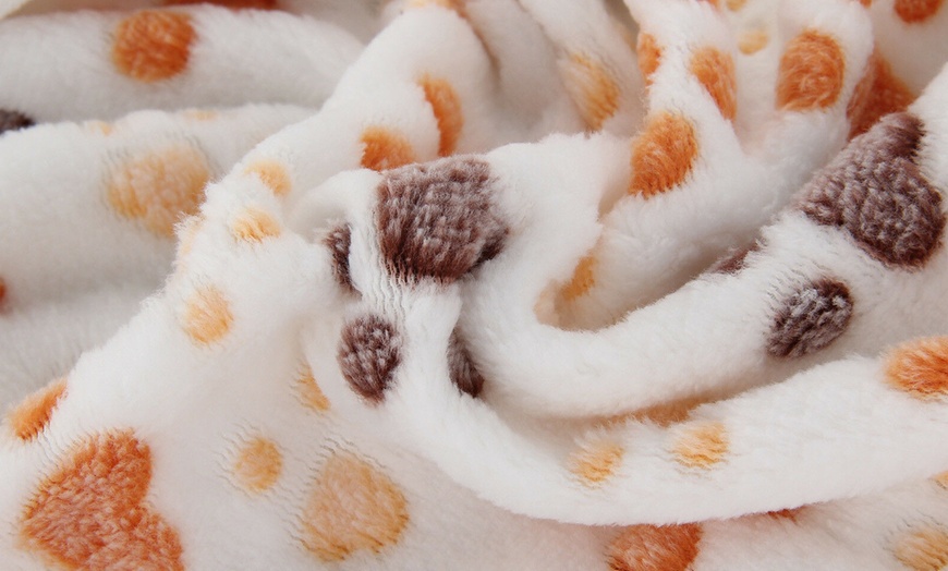 Image 9: Paw Print Light Blanket