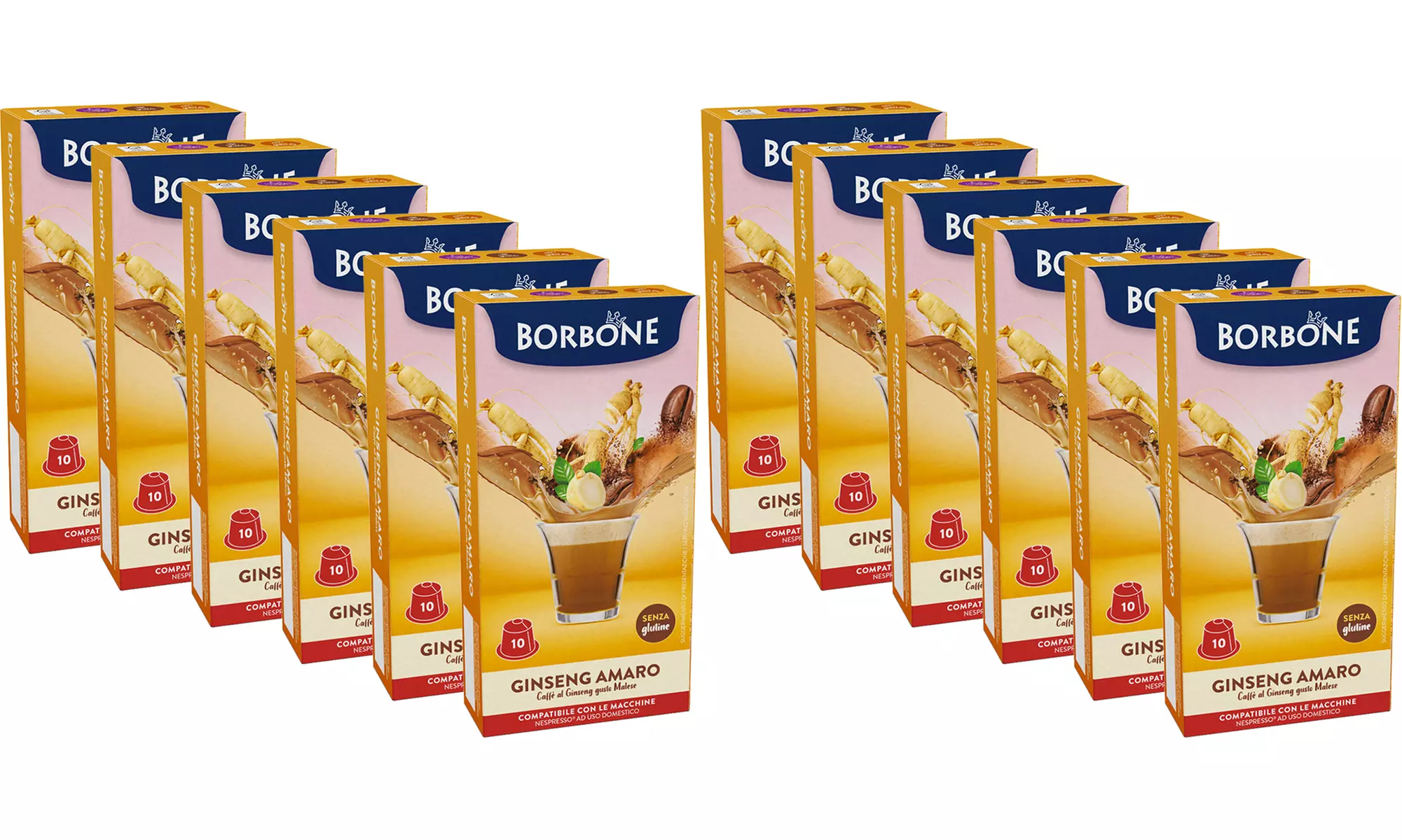 60 o 120 capsule Borbone compatibili con Nespresso