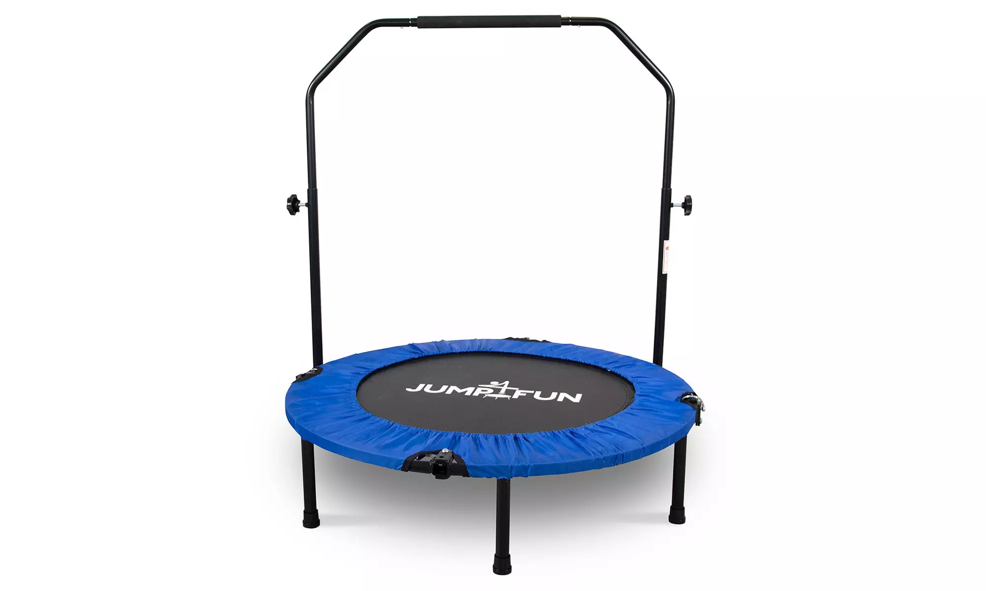 Jump4fun Mini-Fitness-Trampolin mit Doppel-Stange