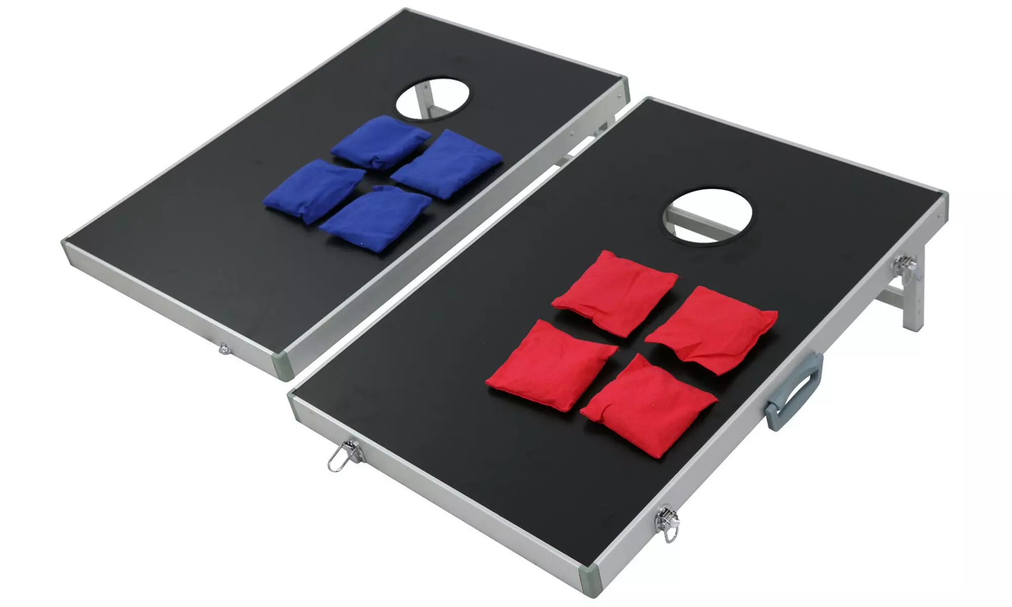ZENY Portable 3' x 2' Cornhole Game Set, Aluminum Alloy Frame with 8 Bean Bags - Primary Image