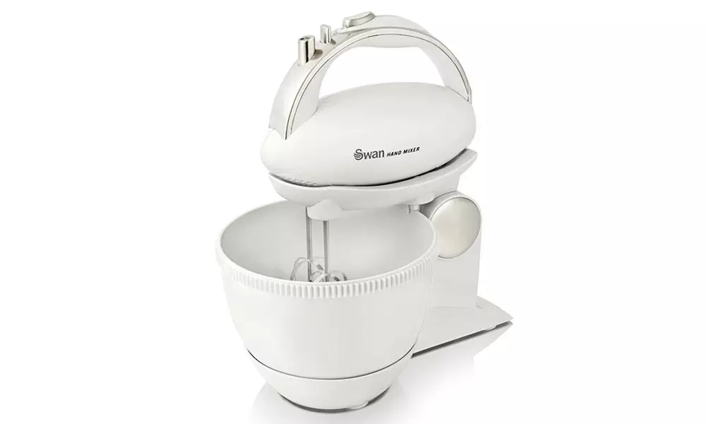 Swan Five-Speed Hand Mixer and Bowl - Primary Image
