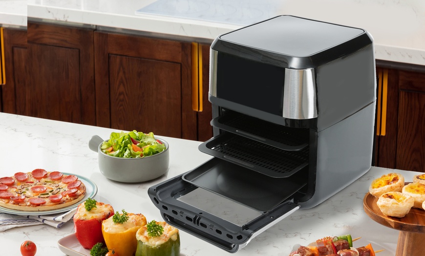 Image 2: 12L Air Fryer Oven with Rotisserie