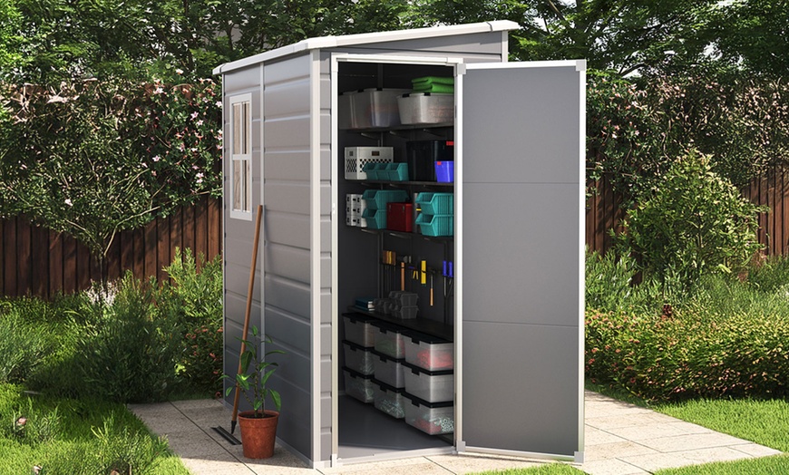 Image 9: Outdoor Garden PP Plastic Storage Shed