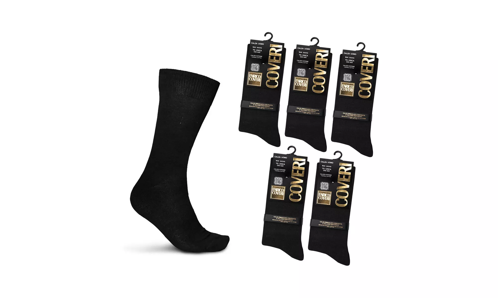 Pack di 6 paia di calze da uomo Enrico Coveri