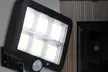 1 o 3 lámparas de pared de 120 led con panel solar, sensor de movimiento y protección para exteriores - Second Medium