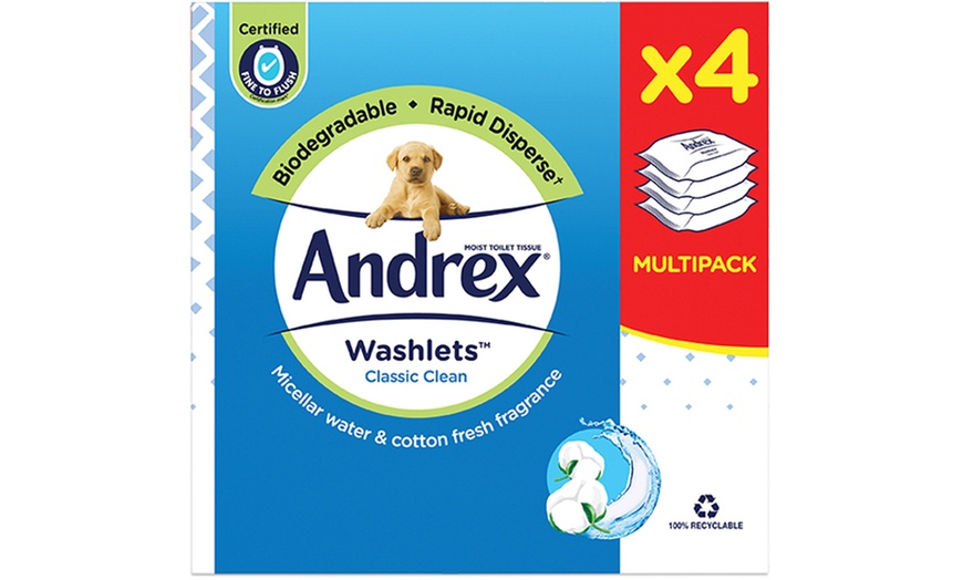 Image 3: Andrex Classic Clean Mega Toilet Rolls and Classic Clean Washlets