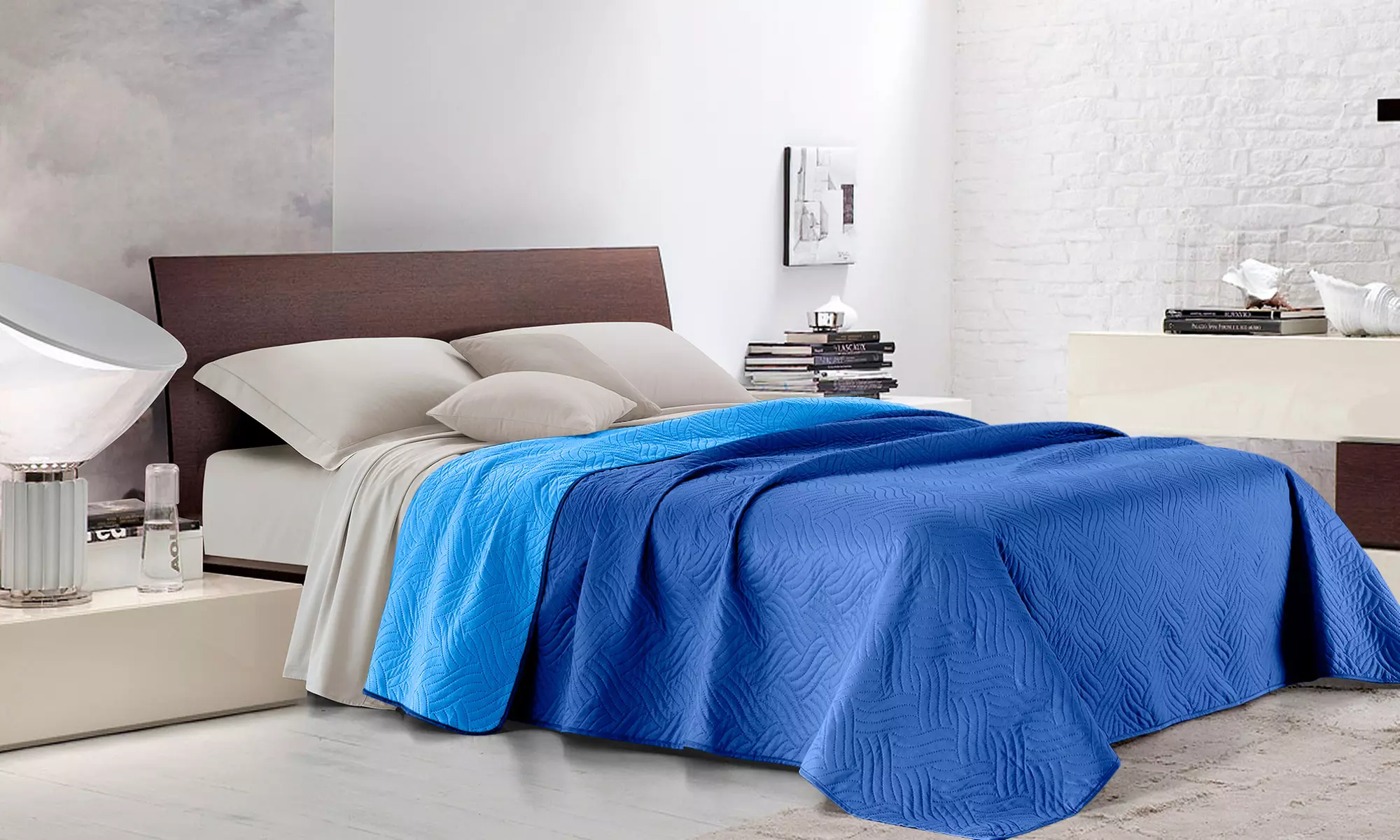 Reversible Peach Skin Bedspread