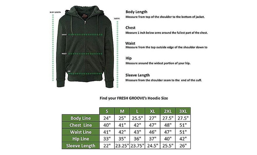 Fresh Groove Men's Zip Up Sherpa-Lined Hoodie | Groupon