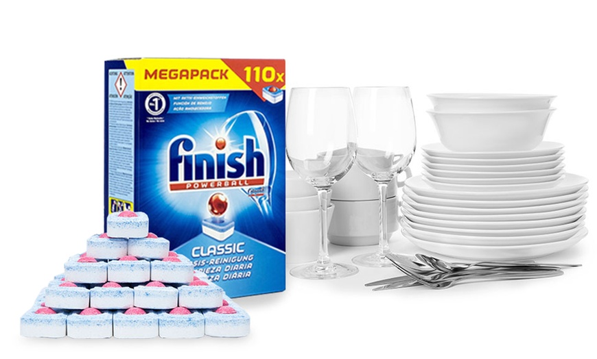 Image 1: Finish Dishwasher Tablets,110 Tabs