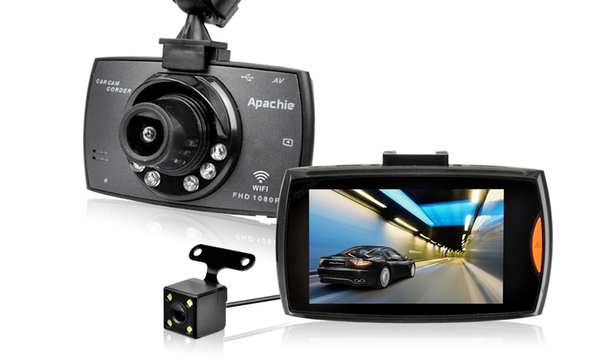 Image 1: Apachie Dual Dash Cam Full HD