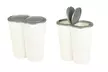One or Three Circular Double Recycling Waste Bins - Image 2