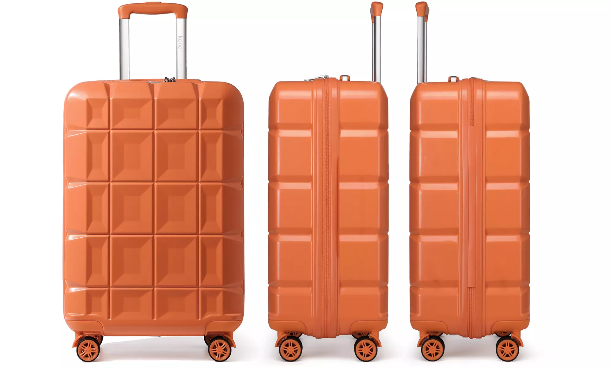 Valise ABS anti-rayures, poignée télescopique et serrure TSA