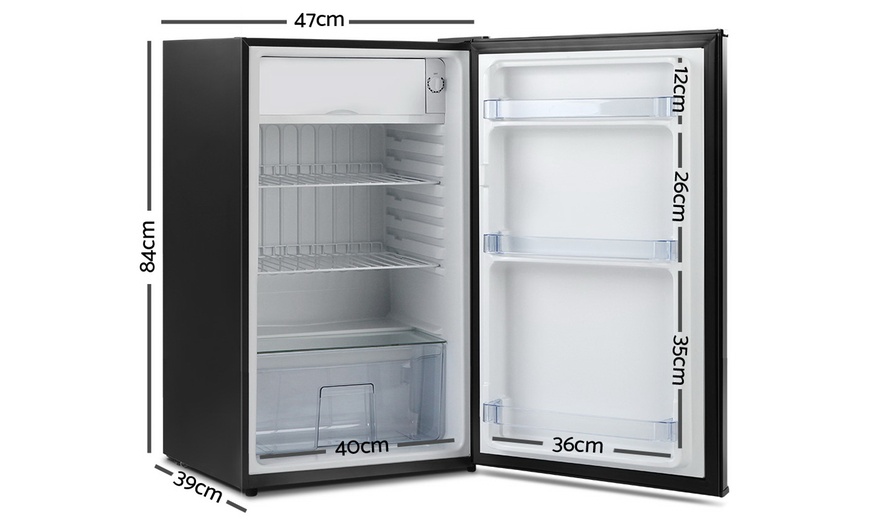 Image 24: Portable or Permanent Bar Black Fridge
