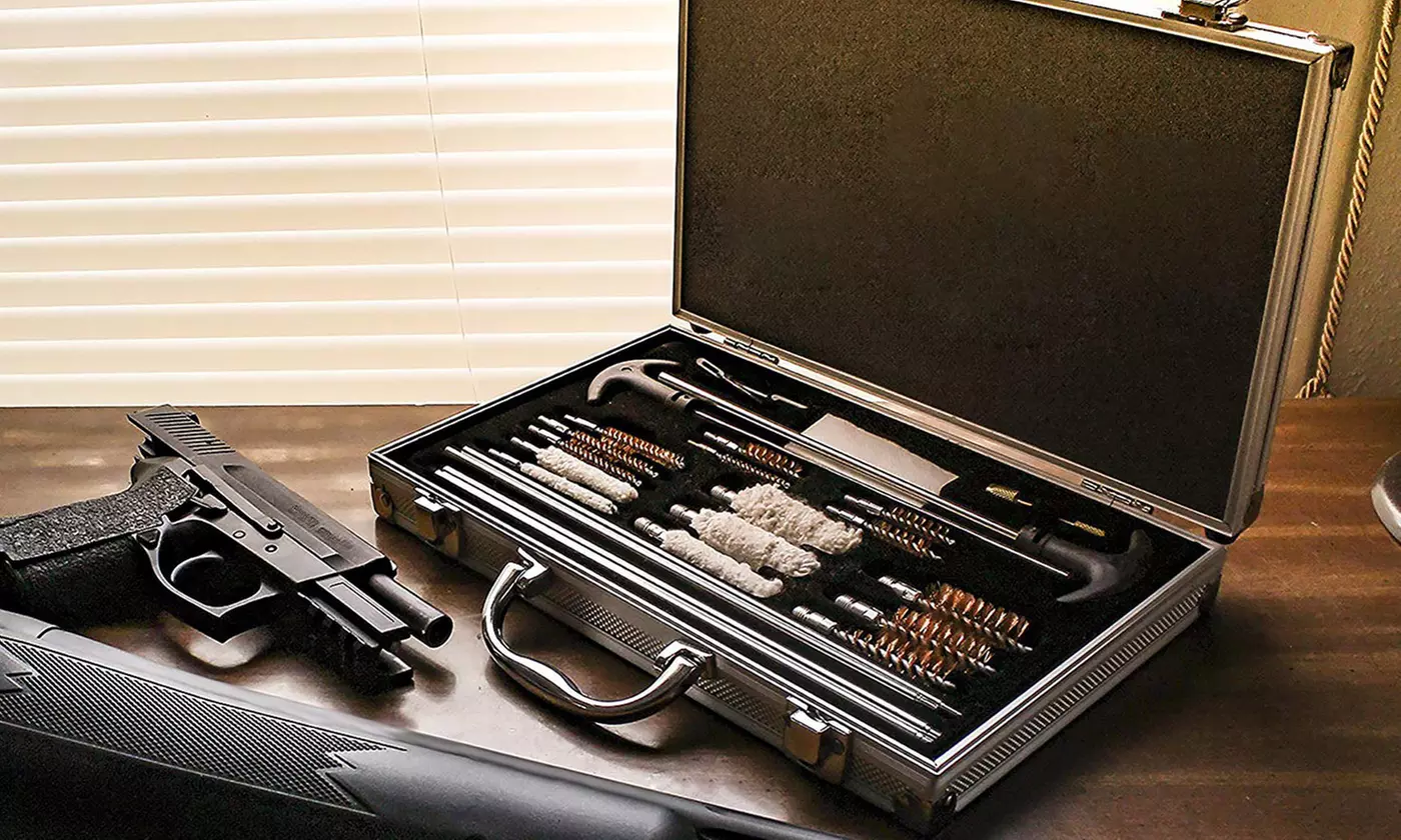 iMounTEK Universal Gun Cleaning Kit with Aluminum Carrying Case (126-Piece) - Primary Image