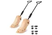 iMounTEK 2-Way Wood Boot Stretchers Shoe Expander w/ Adjustable Length & Width - Second Medium