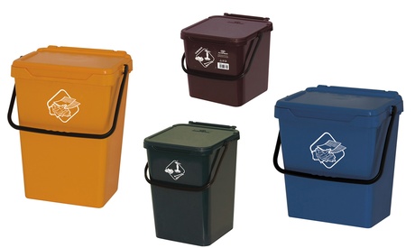 Secchio Art Plast per la raccolta differenziata di rifiuti, disponibile in 4 dimensioni e 5 colori