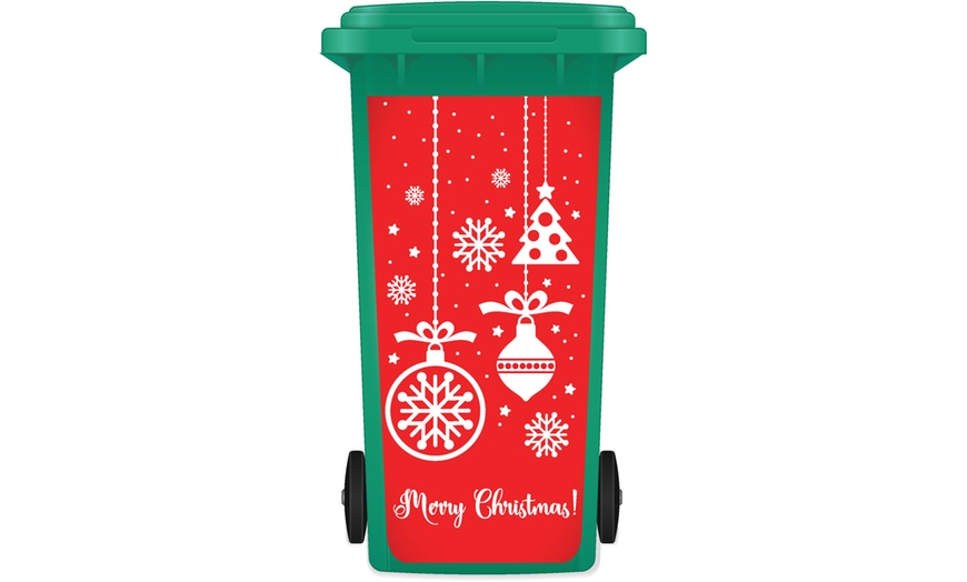 Image 7: Christmas Wheelie Bin Sticker