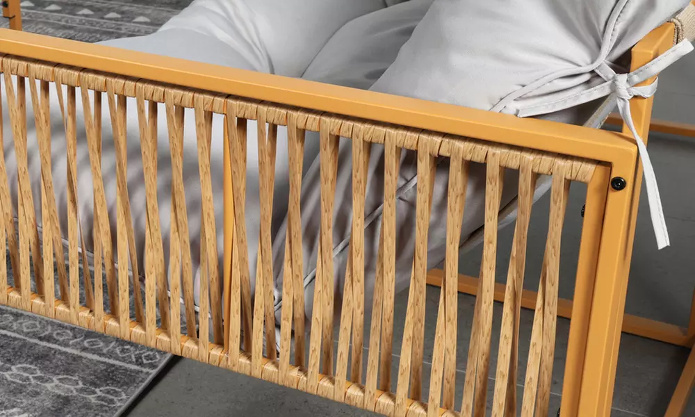 Salon de jardin Kocoon 4, 5 ou 8 places effet rotin, modèle "Forli"