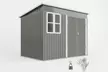 Outsunny Galvanised Steel Garden Storage Shed with Ventilation and Sliding or Double Doors - Image 6