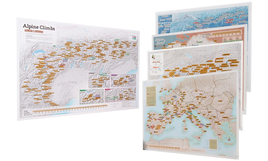 Image 1: Various Scratch-Off Maps