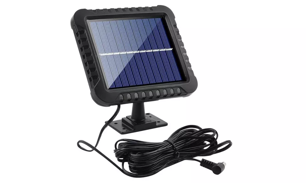 Lámpara de pared de 120 led con panel solar y sensor de movimiento