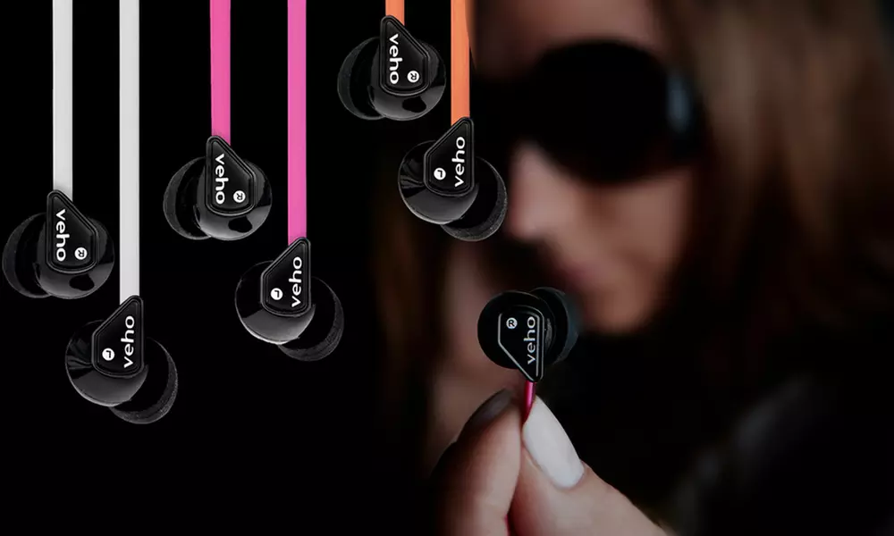 Veho Noise-Isolating Anti-Tangle Earphones from £4.98 (Up to 85% Off) - Primary Image