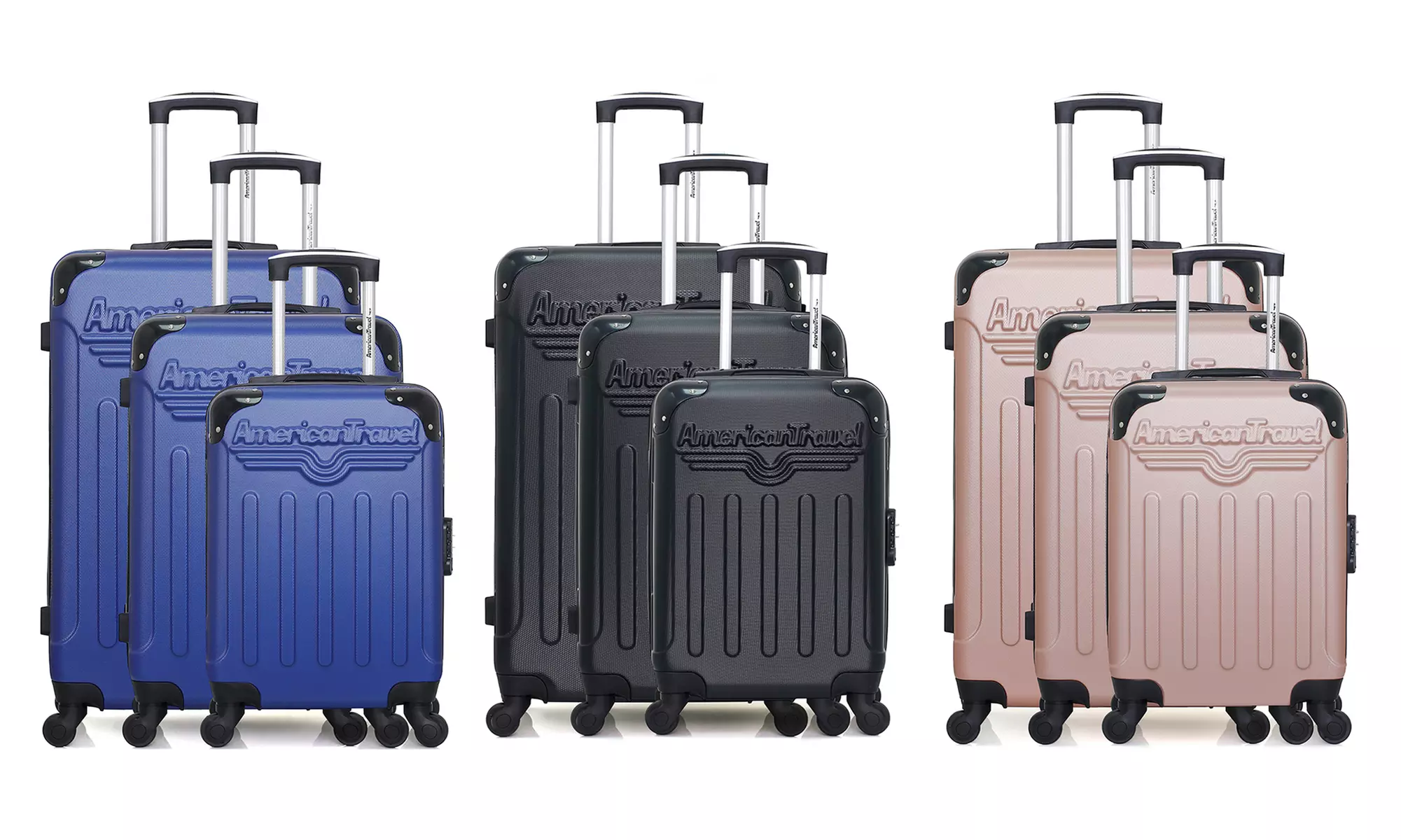 Set de 3 valises "Harlem-A", coloris au choix, livraison offerte - Primary Image