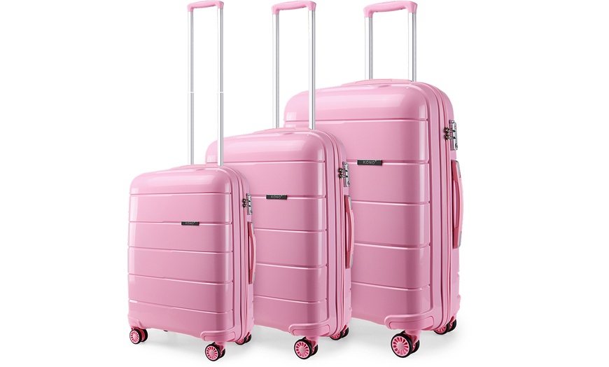 Image 14: Kono Hard Shell PP Suitcase or Set