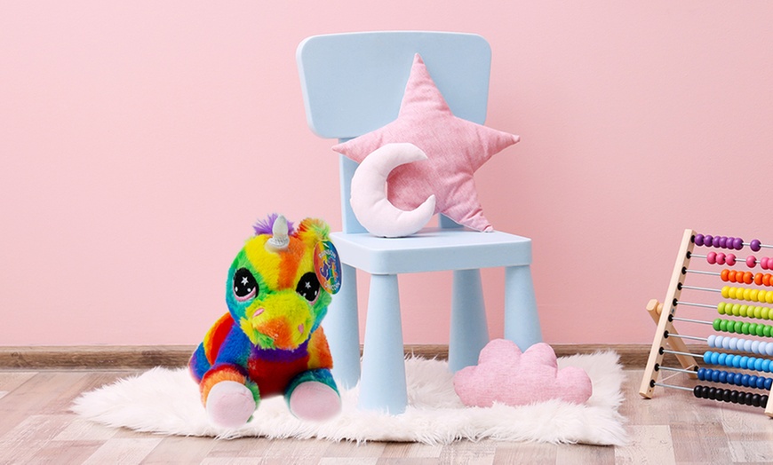 Image 2: Plush Multi-Coloured Unicorn