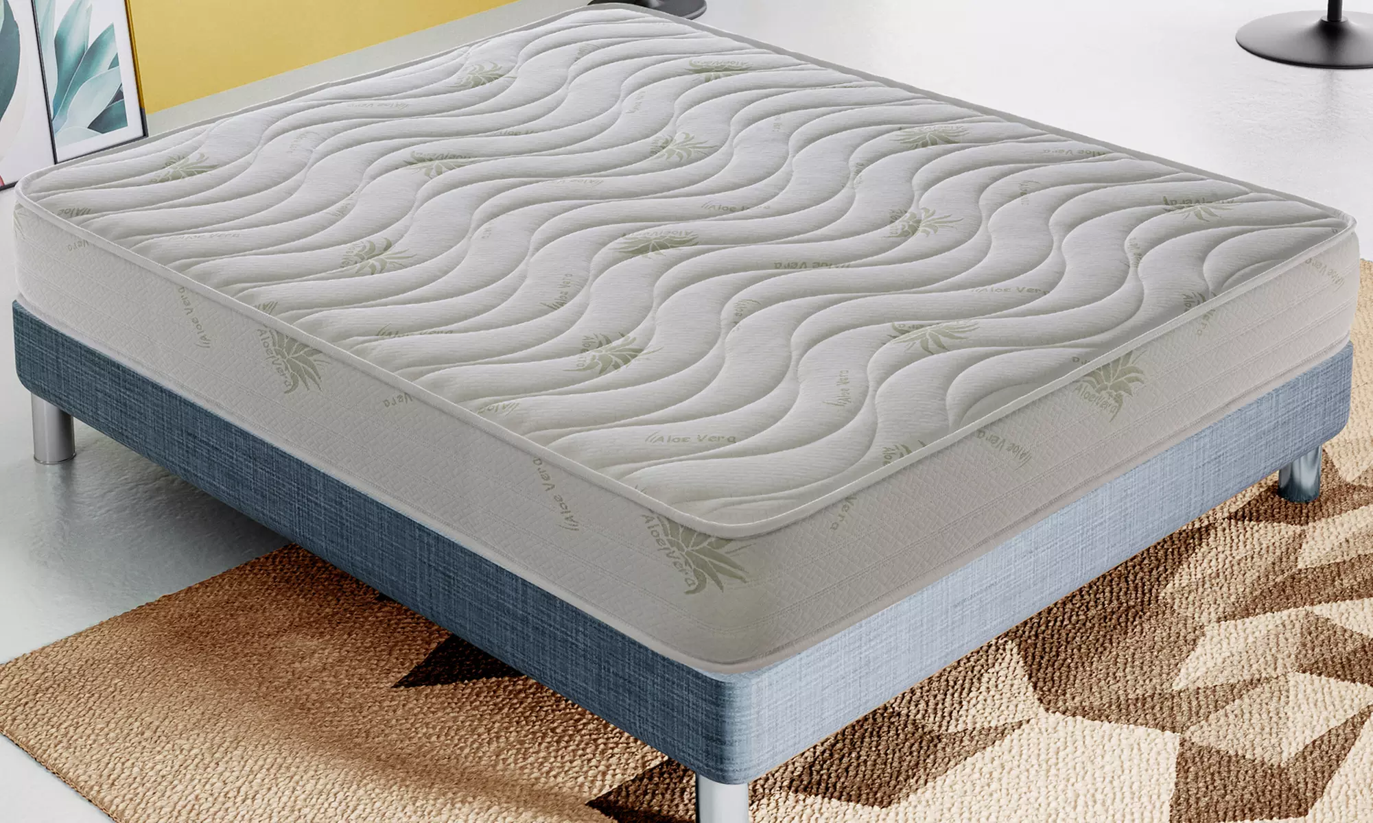 Dubbel comfort AloëVera-matras met gedifferentieerde zones