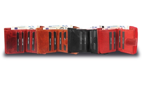 Portafoglio di pelle Leonardo Verrelli disponibile in 4 colori