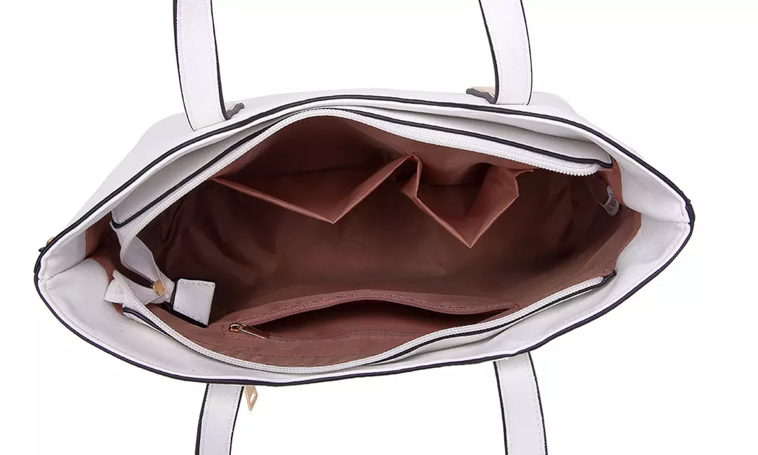 Miss Lulu PU Leather Shoulder Bag and Matching Purse Set