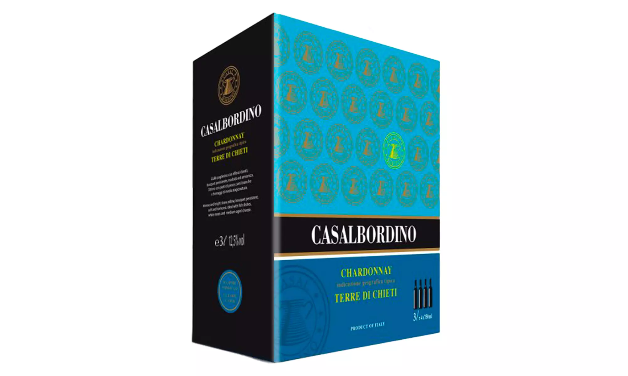 1, 2 o 4 confezioni da 3 o 5 L di vino Cantina Casalbordino