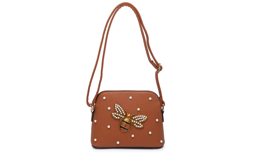 Image 6: Bee Embellished Cross-Body Bag