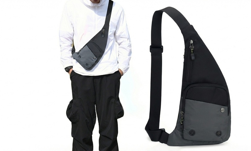 Image 6: Borsa a tracolla monospalla da petto