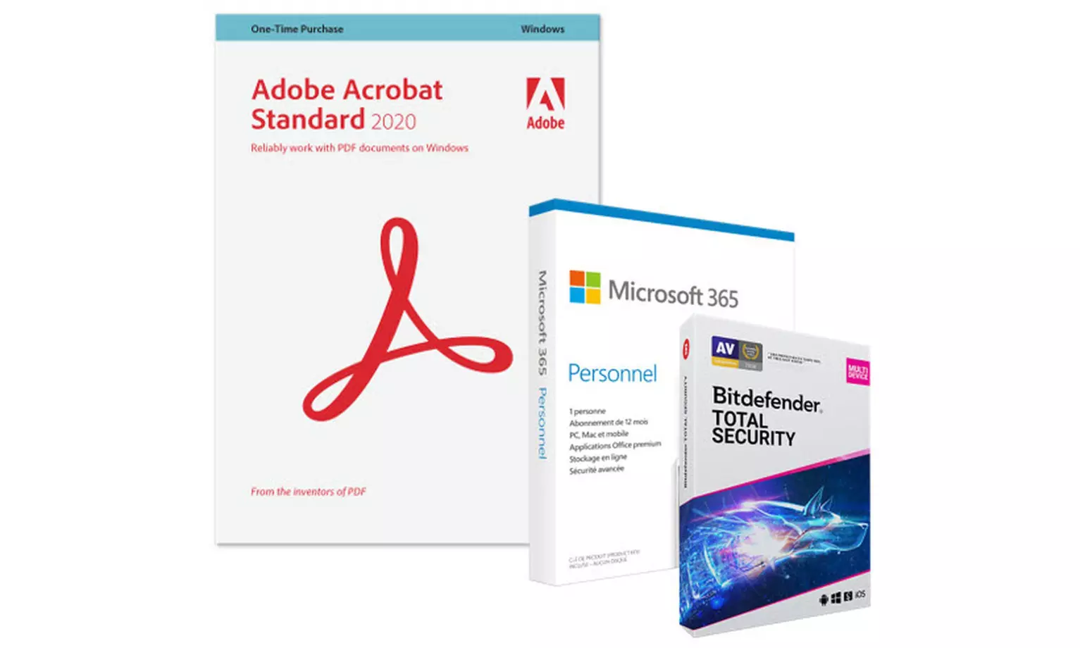 1 an d'abonnement à Adobe Acrobat Standard ou Pro avec Microsoft Office 365 et Bitdefender Total Security - Second Medium