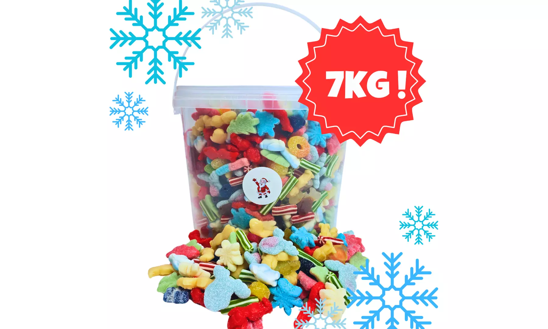 50% Discount on The Ultimate Christmas Sweet Hamper or 7KG Monster Christmas Sweet Bucket - Primary Image