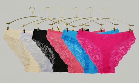 Lot de 6 ou 12 culottes en dentelle