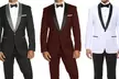 Men's Slim Fit Shawl Lapel Runway Tuxedo (34Sx28W & 38Rx32W) - Second Medium